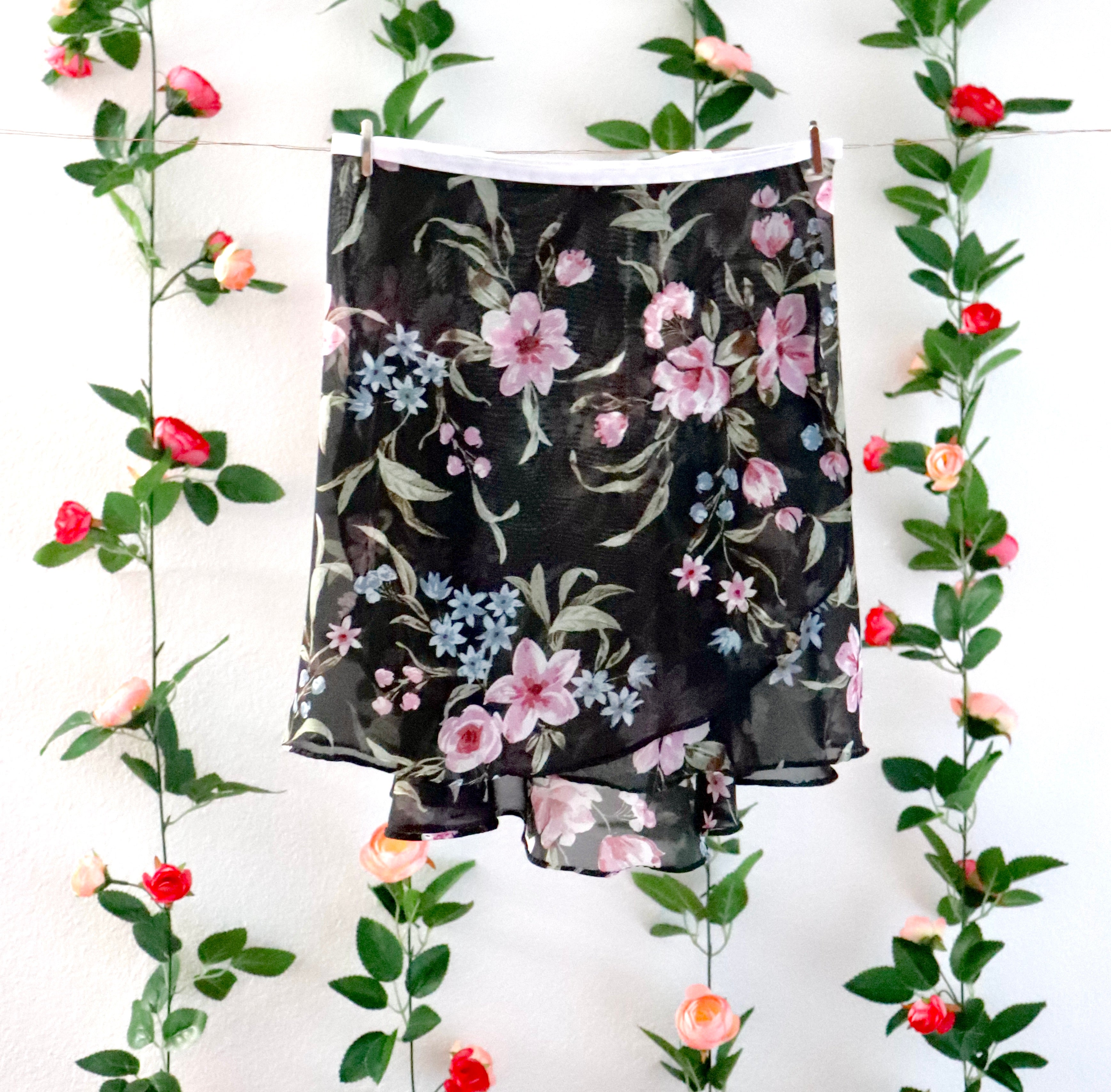 Floral Printed Wrap Skirt main image 0