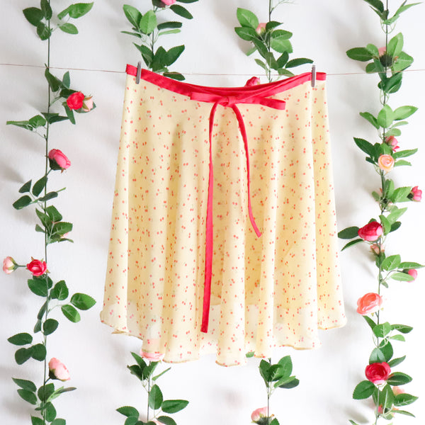 Cherry Ballet Wrap Skirt