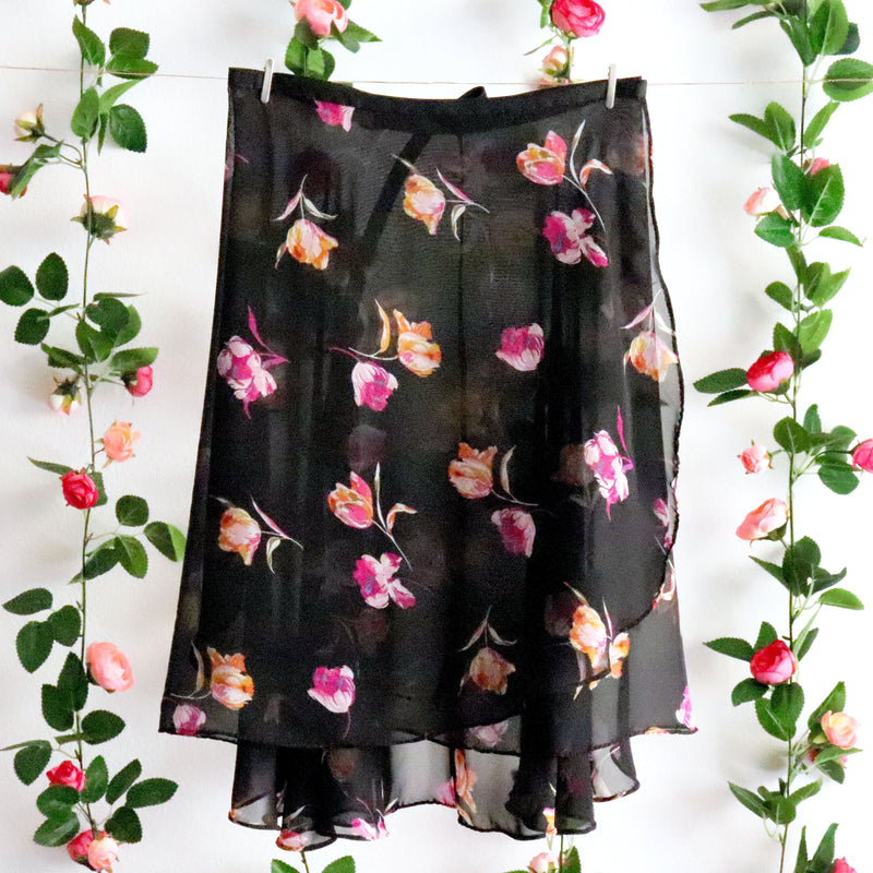 Impressionists - Abstract Tulips Ballet Wrap Skirt