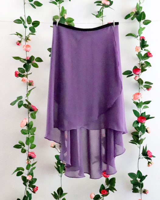 Soubrette-Muted Purple Ballet Wrap Skirt