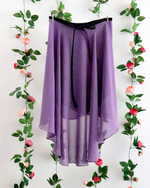 Soubrette-Muted Purple Ballet Wrap Skirt