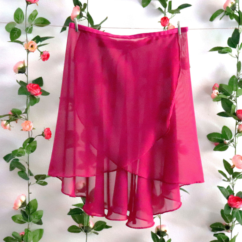 Soubrette-Fuchsia Ballet Wrap Skirt