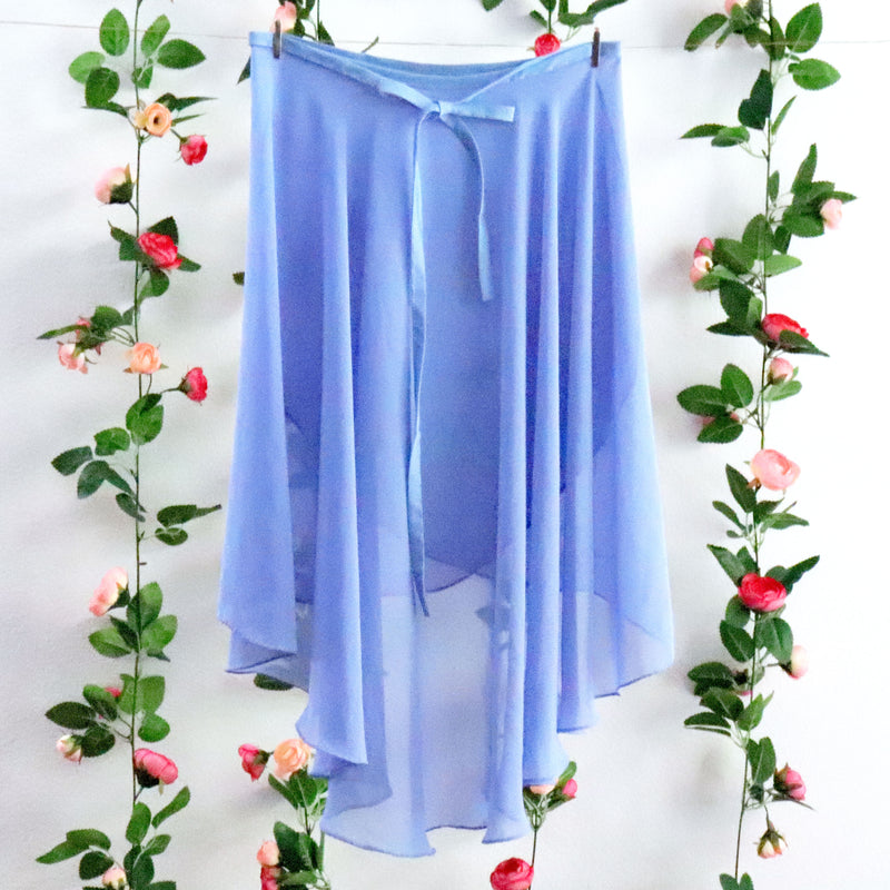 Soubrette-Sky Blue Ballet Wrap Skirt