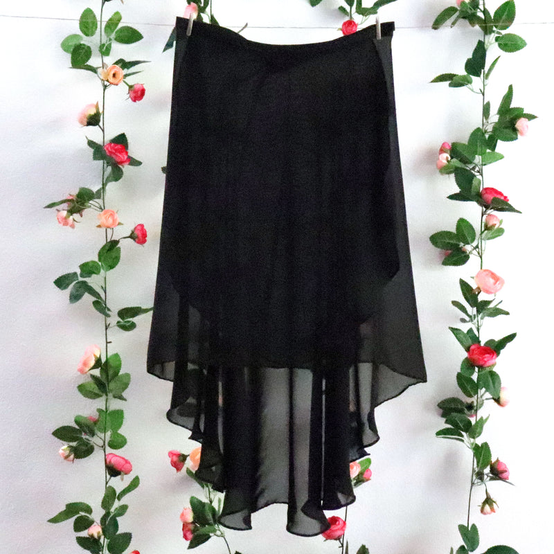 Soubrette-Black Ballet Wrap Skirt