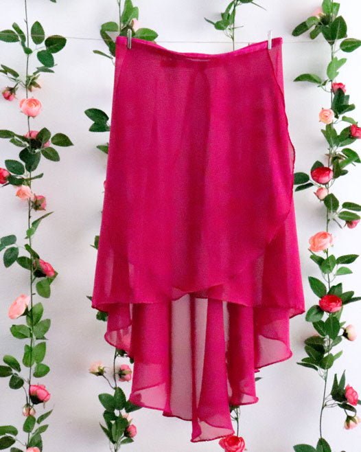 Soubrette-Fuchsia Ballet Wrap Skirt