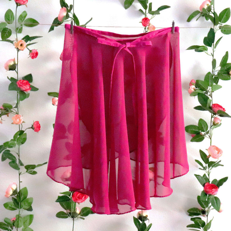 Soubrette-Fuchsia Ballet Wrap Skirt