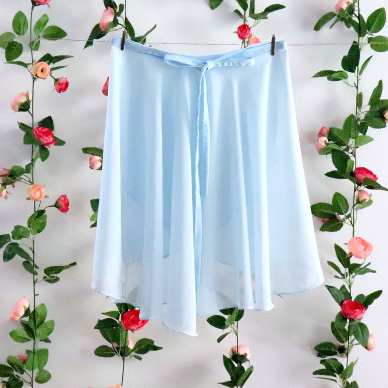 Soubrette-Light Blue Ballet Wrap Skirt