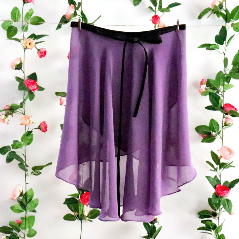 Soubrette-Muted Purple Ballet Wrap Skirt