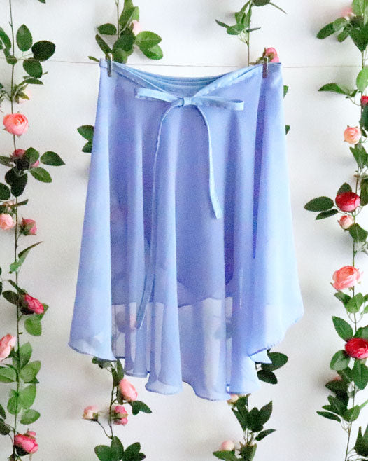 Soubrette-Sky Blue Ballet Wrap Skirt