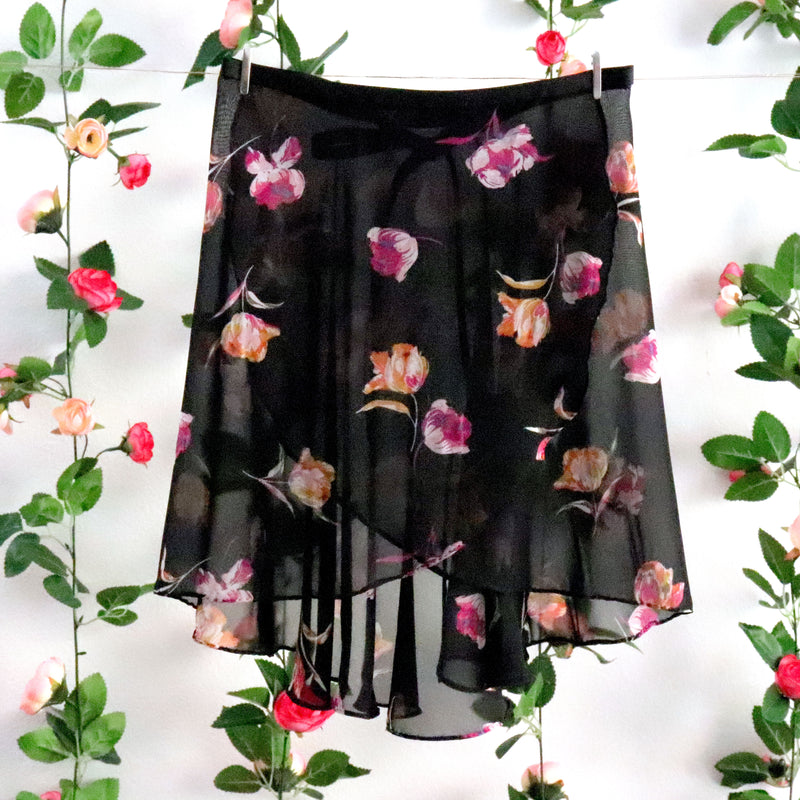 Soubrette- Abstract Tulips Ballet Wrap Skirt