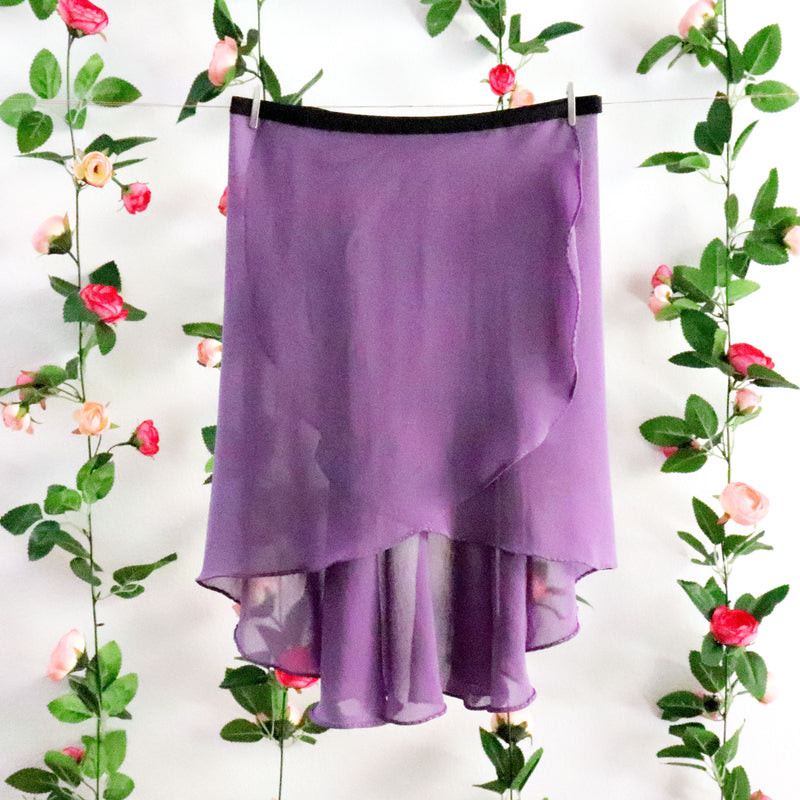 Soubrette-Muted Purple Ballet Wrap Skirt