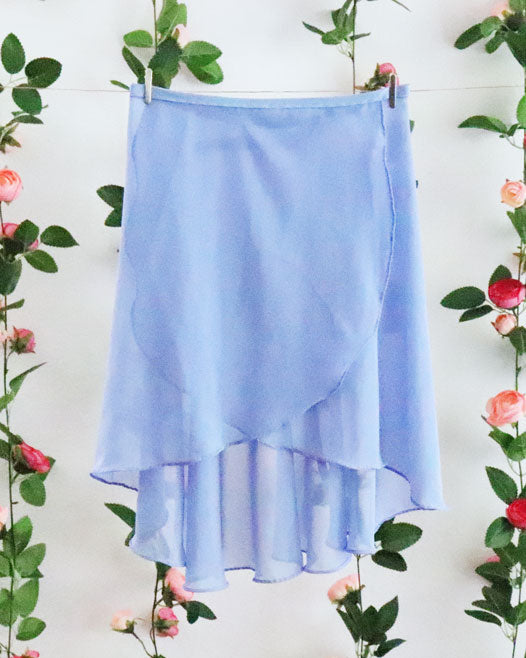 Soubrette-Sky Blue Ballet Wrap Skirt