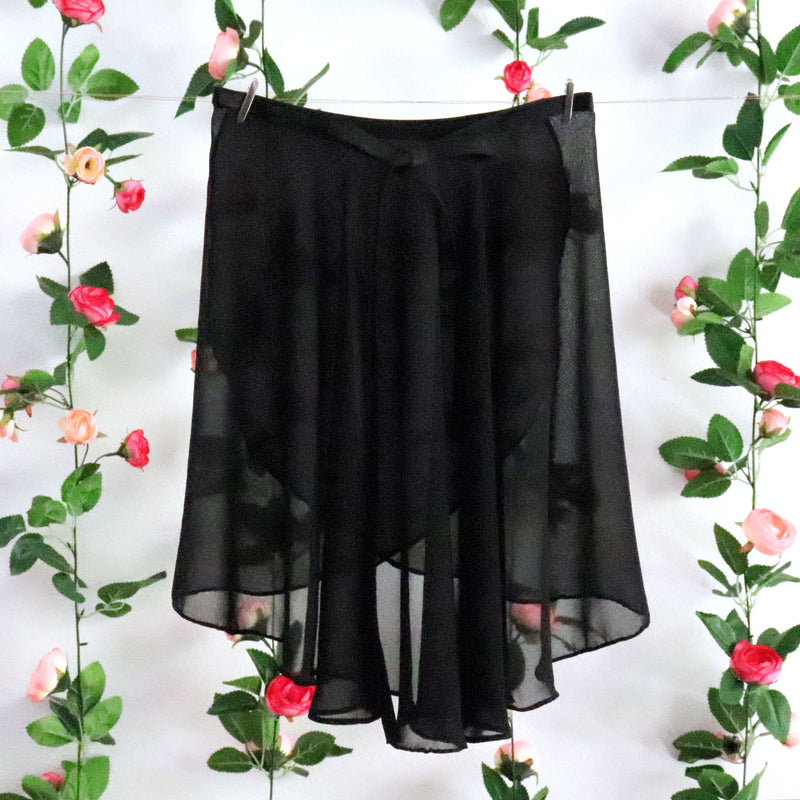 Soubrette-Black Ballet Wrap Skirt