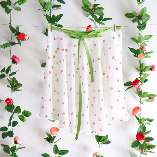 Strawberry Ballet Wrap Skirt